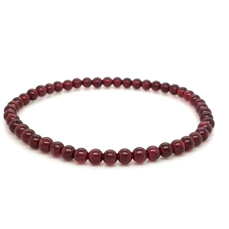 Bracelet en grenat 4mm pour vos séances de yoga et de méditation
