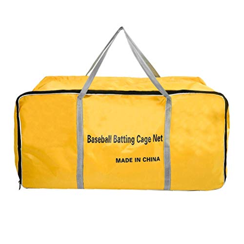 Aoneky Polyethylene 12X12X55Ft Twisted Knotted Baseball Batting Cage Netting - Small Pro Garage Softball Batting Cage Net #TOP7