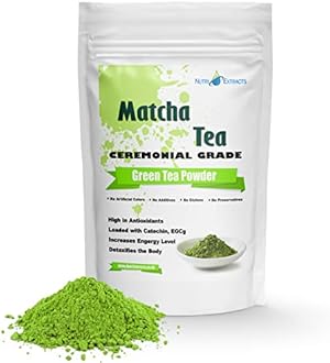 NutriExtracts Matcha Green Tea Powder Our Original Ceremonial Grade - 200g (200 Servings) Perfect for Matcha Latte, Natural Detox, Energy-Boosting, Smoothies, Vegan