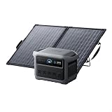 Anker SOLIX C1000 Gen 2 Portable Power Station with 100W Bifacial Solar Panel, 2,000W (Peak 3,000W) Solar Generator, Full Charge in 49 Min, 1,024Wh LiFePO4 Battery for Home, Power Outages, and Camping