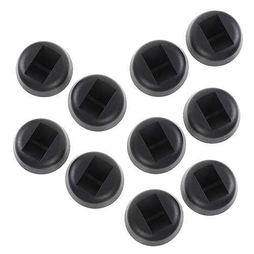FOMIYES 10 Piezas caja de exhibición de joyas base de marco flotante soportes joyería de marco flotante mostrar multi bases de joyero bases de plastico el plastico Black