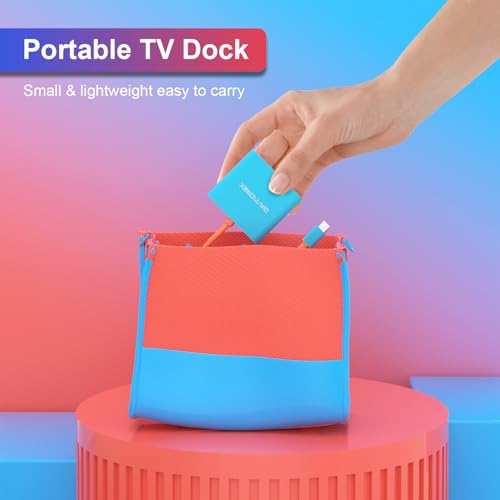 GAMOREK Switch TV Dock for Switch/Switch OLED, Portable TV Docking 3-in-1 USB C Hub with 4K@60Hz HDR, USB-A Port,100W Fast Charging (Not Fit Switch 2) - Thumbnail 7