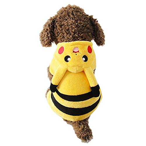 THXIY Navidad Halloween o Mascota Diaria Cachorro Perro Gato Ropa Sudadera con Capucha Disfraces Abrigo de Ropa-BKA-XS Cover