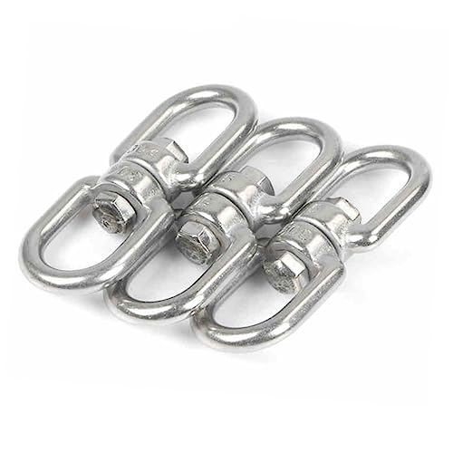 PRETYZOOM Stainless Steel Swivel Hook for Wind Spinners Planters Bird Feeders Hanging Baskets Home Decor Garden Extensions