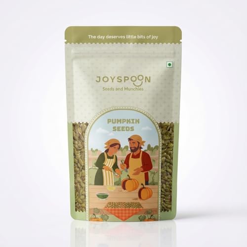 Image of JoySpoon Premium Roasted Pumpkin Seeds | High Protein & Fibre Rich Superfood Snack | Gluten Free, Trans Fat Free Healthy Munching Seeds | Daily Nutrition Snack | 200g