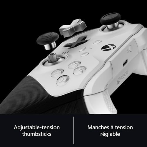 XBOX Elite Series 2 Core Wireless Gaming Controller – White – XBOX Series X|S, XBOX One, Windows PC, Android, and iOS - Elite Series 2 Edition - 2