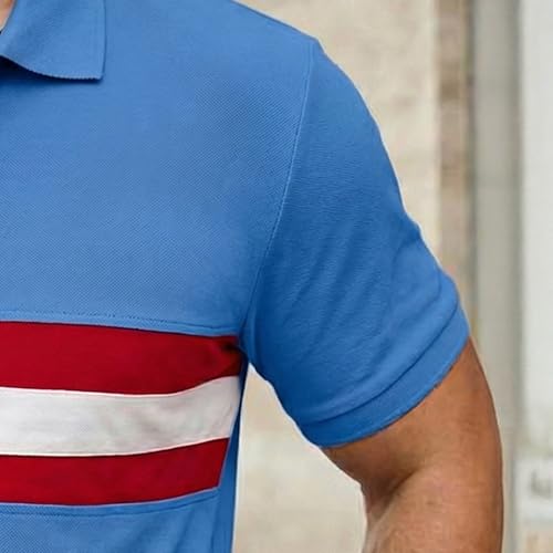 Image of Men's Polyster Stretchable Polo T-Shirts Half Sleeves Regular Fit T-Shirt for Everyday Wear