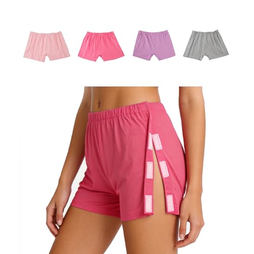4 Pack Women's Reusable Adaptive Post Surgery Briefs, XL