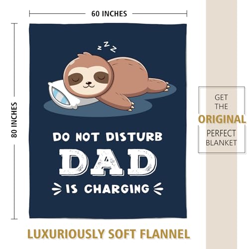 Couverture en flanelle pour papa : plaid haut de gamme 152,4 x 203,2 cm doux et résistant - 7