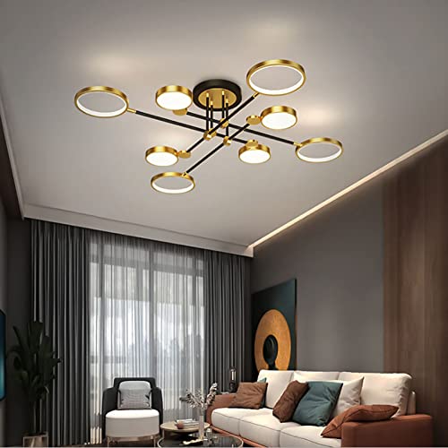 Plafond géométrique nordique à LED pour lustres de chambre - 7