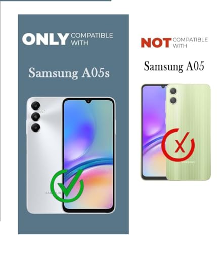 Image of COVERBLACK Rubber Back Cover for Samsung A05s - SM-A057F - Transparent