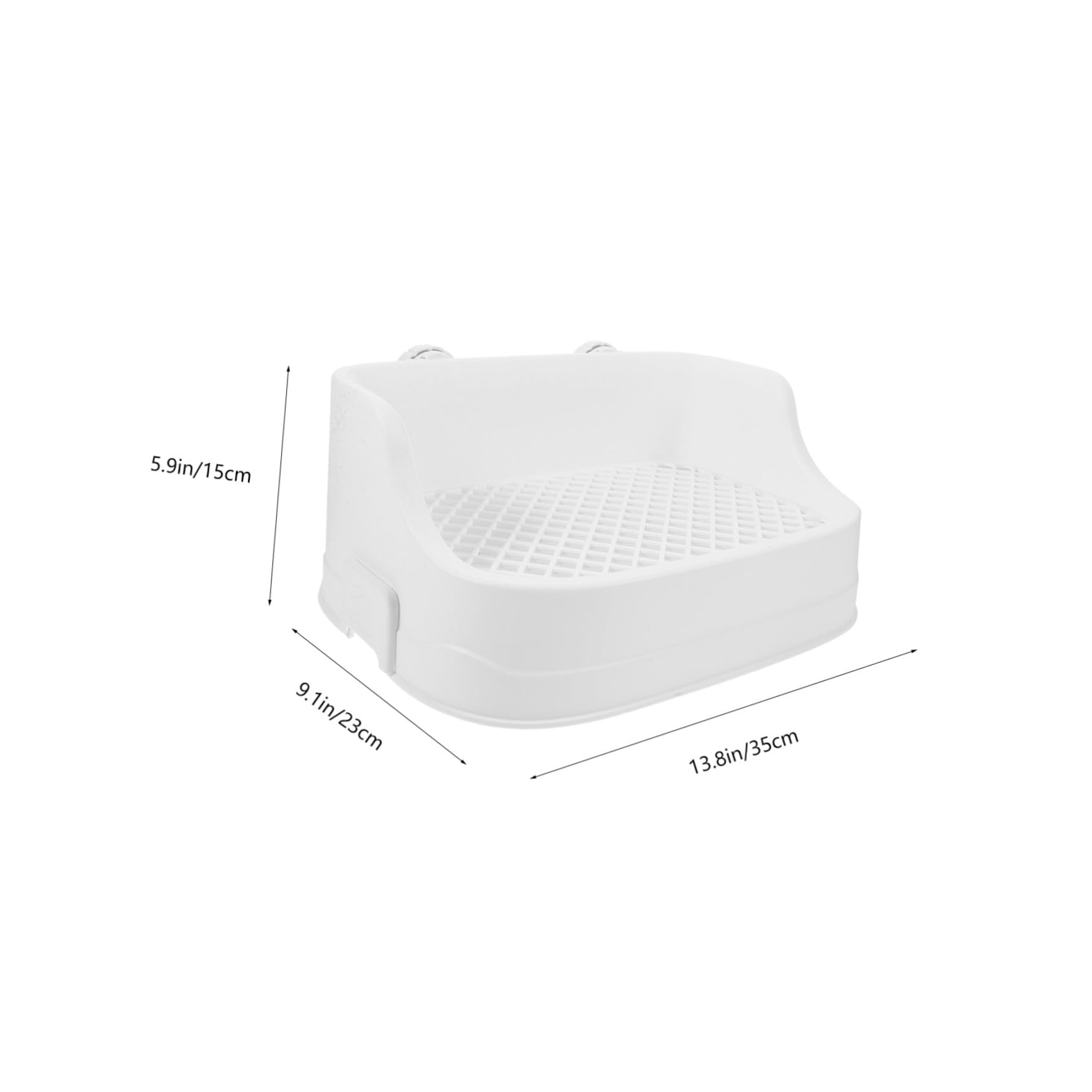 UPKOCH Bac à Litière pour Lapin et Petits Animaux Plastique Toilette Cage Intérieure Litière Amovible Entrée Basse pour Cochon Hamster et Chinchilla