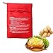 SHUILING Borsa per patate a microonde, confezione da 4 sacchetti per fornelli a microonde riutilizzabili e patate al forno