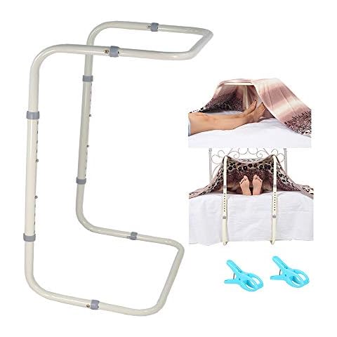 Zelen Blanket Lifter for Feet Lift Bar Sheet Riser Foot Tent Blanket Support Holder 26-34'' Adjustable Bed Cradle Assistance Device Hospital Bed Rail Accessories Leg Knee Ankle Post Surgery Recovery Cover