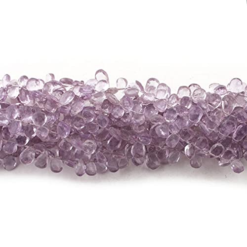 Amethyst Pear Drop Briolettes Facettées pour Créer Vos Bijoux Bohèmes Cet Été