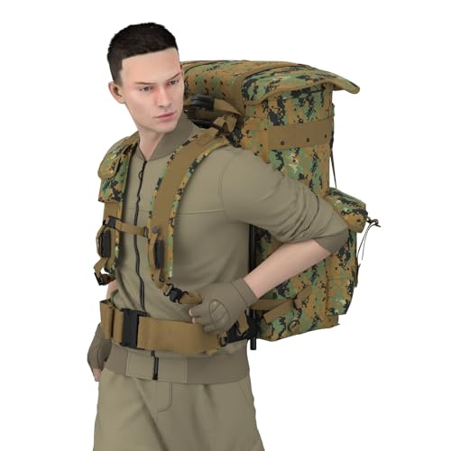 MT Military Alice Pack Large Army Survival Combat ALICE Rucksack Backpack 55L Marpat Woodland