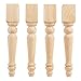 CAROLINA LEG CO. Knotty Pine Chunky Cottage Bench Legs - Made in USA - Replacement Coffee Table Legs - Set of 4 - Dimensions: 2.75