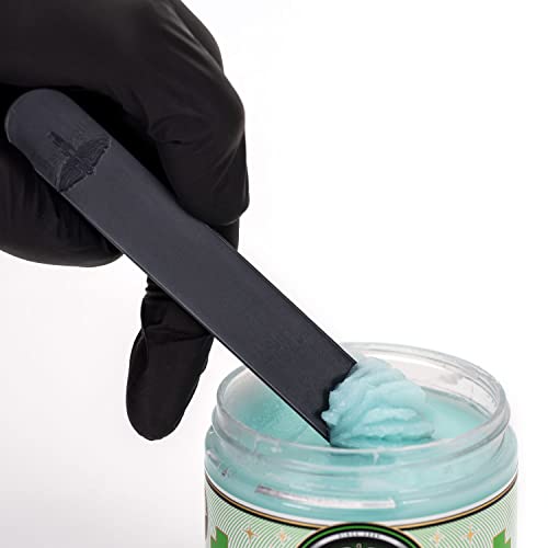 Image of Jet Black Tattoo Tongue Depressor, Eco Friendly Tattoo Supplies, 5 inch Individually packaged and EO Sterilized, Easy Transferring Ointments, 100 Count (Pack of 3)