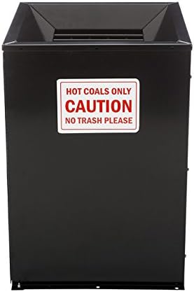 Hot Coal Bin, Supports a 32 Gallon Bin for Coal Collection (not Included), 23" x 32.5"H, 90lbs
