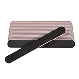 Stadux 12 PCs Professional Nail Files Double Sided Emery Boards 100/180 Grit, Fingernail Files for Natural/False Nails, Nail Styling Set for Home and Salon Use - Black - Image 8