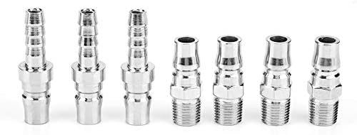 Miniatura 5 de Acoplamiento de aire industrial de 1/4 de pulgada 18 uds. Acoplador rápido hembra macho rosca japonesa de aire para sistemas y equipos de compresor