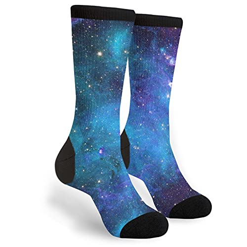 Jedenkuku Galaxy Star Abstract Space Blue Purple Novelty And Interesting Socks For Men And Women #TOP3