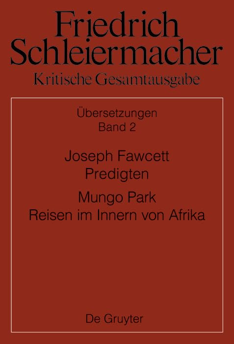 Joseph Fawcett, Predigten Mungo Park, Reisen im Innern von Afrika (German Edition)      Hardcover – June 22, 2020