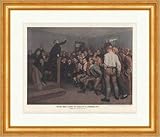  Kunstdruck Prof. Steffens begeistert für den Freiheitskrieg 1813 coloriert ED 0318 Gerahmt