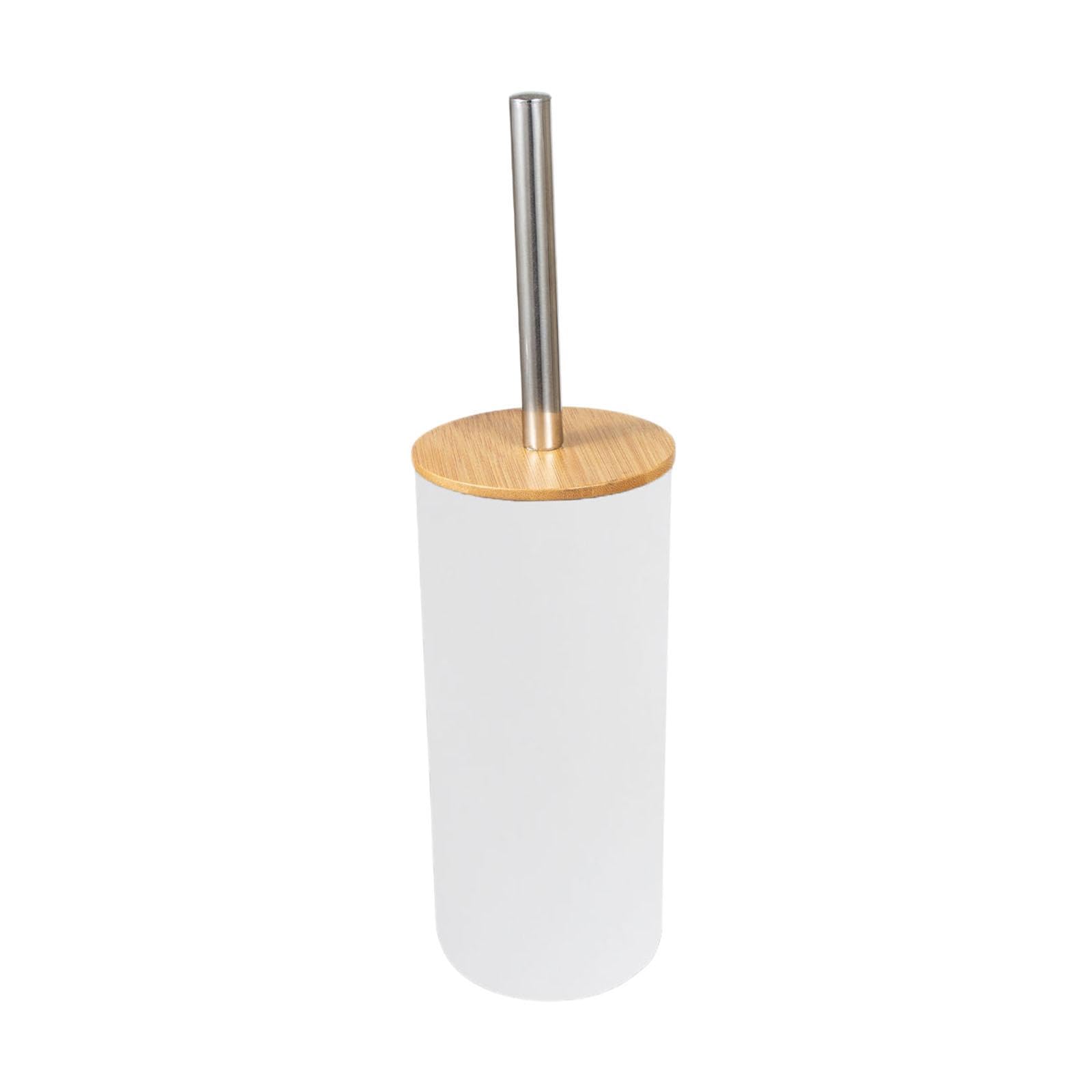 Bathroom Supplies Anti Drip Cleaning Supplies Deep Cleaning Toilet Brush Set White 4