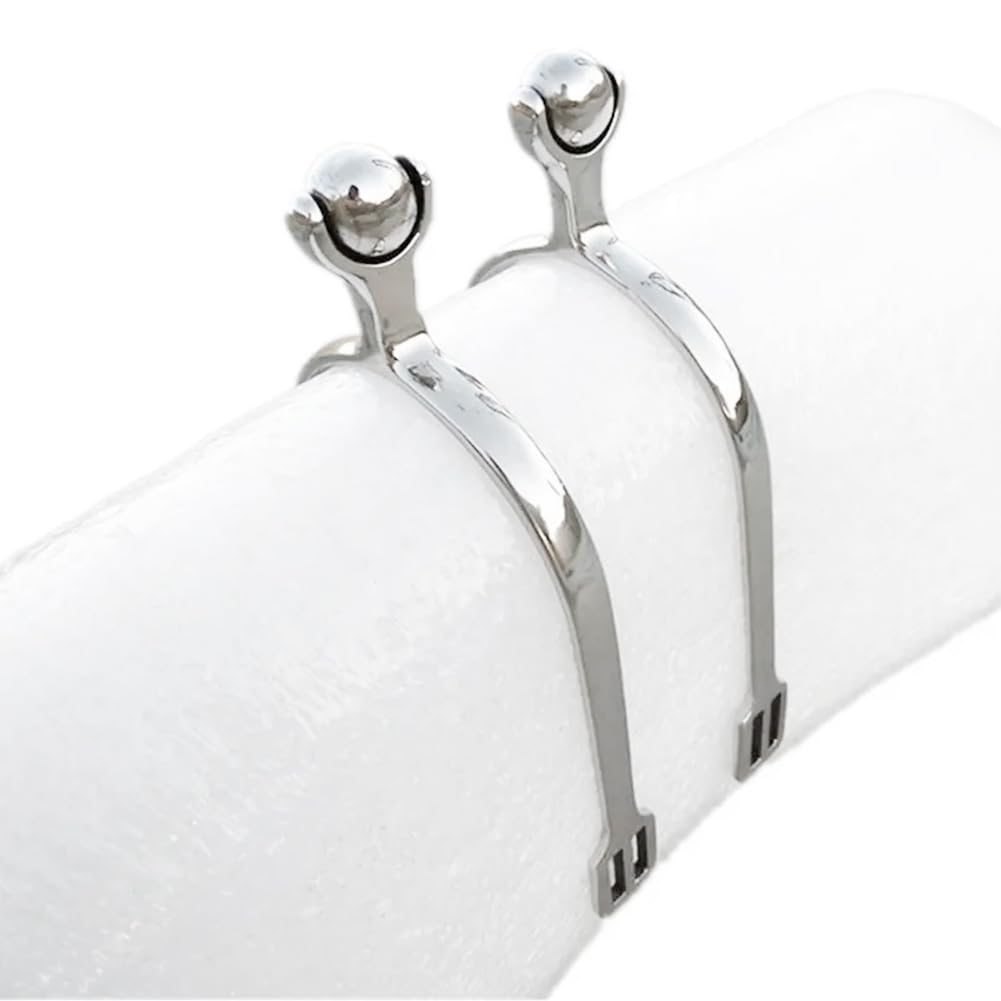 Espuelas de acero inoxidable para hombres y mujeres, cuello liso, suave, suave, para entrenamiento de caballos