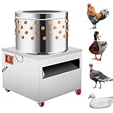 SNNplapla Chicken Plucker Machine 20Inch Stainless Steel Poultry Plucker 2HP 1500w 275r/min Automatic Feather Plucking Machine Chicken Turkey Defeathering Machine Equipment