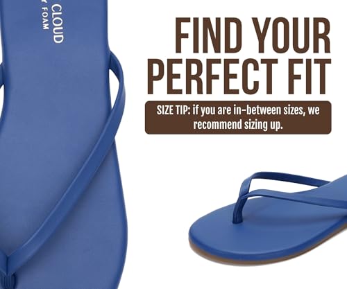 Image of Project Cloud Flip Flops for Women Footwear- Lightweight and Memory Foam Insole Sandals for Women 2026 - Durable Non-Slip Beach Essentials Flats for Women Sandals (Foundations)