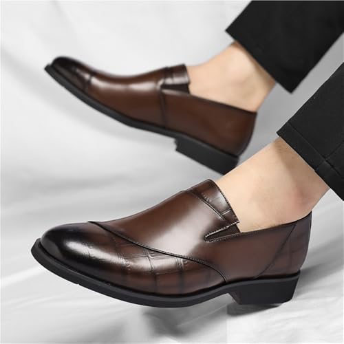 Men's Large Size Business Casual Slip On Loafers Stylish Formal Dress Shoes Easy Wear Comfortable Leather Shoes Trendy Footwear4