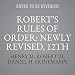 Roberts Rules Of Order: Newly Revised, 12th Edition