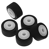 Warmhm Andruckrolle Kassettenspieler 5 Stück Multifunktionale Lagerrolle Für Radio Und Audiogeräte Verschleißfestes Gummi Ersatzteile Für Videorekorder