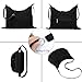 Sunwel Fashion Women Fringe Hobo Bag Western Purse Shoulder Bag Vegan Suede Tassel Hippie Crossbody Bag (Black)