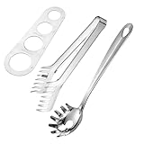 Ciieeo 1Satz Pasta Teiliges Nudel Messwerkzeug Mit Löffel Tragbarer Nudelzange Und Küchensieb Hochwertiges Küchenzubehör Für Servieren Und Abtropfen