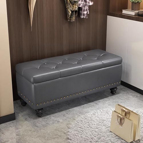 Piel Taburete De Almacenamiento - Sgabello moderno, 40 x 40 x 43 cm, elegante poggiapiedi con coperchio incernierato per camera da letto e ingresso, panca portaoggetti multifunzionale, Piel Taburete Piel Taburete De Almacenamiento - Sgabello moderno, 40 x 40 x 43 cm, elegante poggiapiedi con coperchio incernierato per camera da letto e ingresso, panca portaoggetti multifunzionale, Piel Taburete