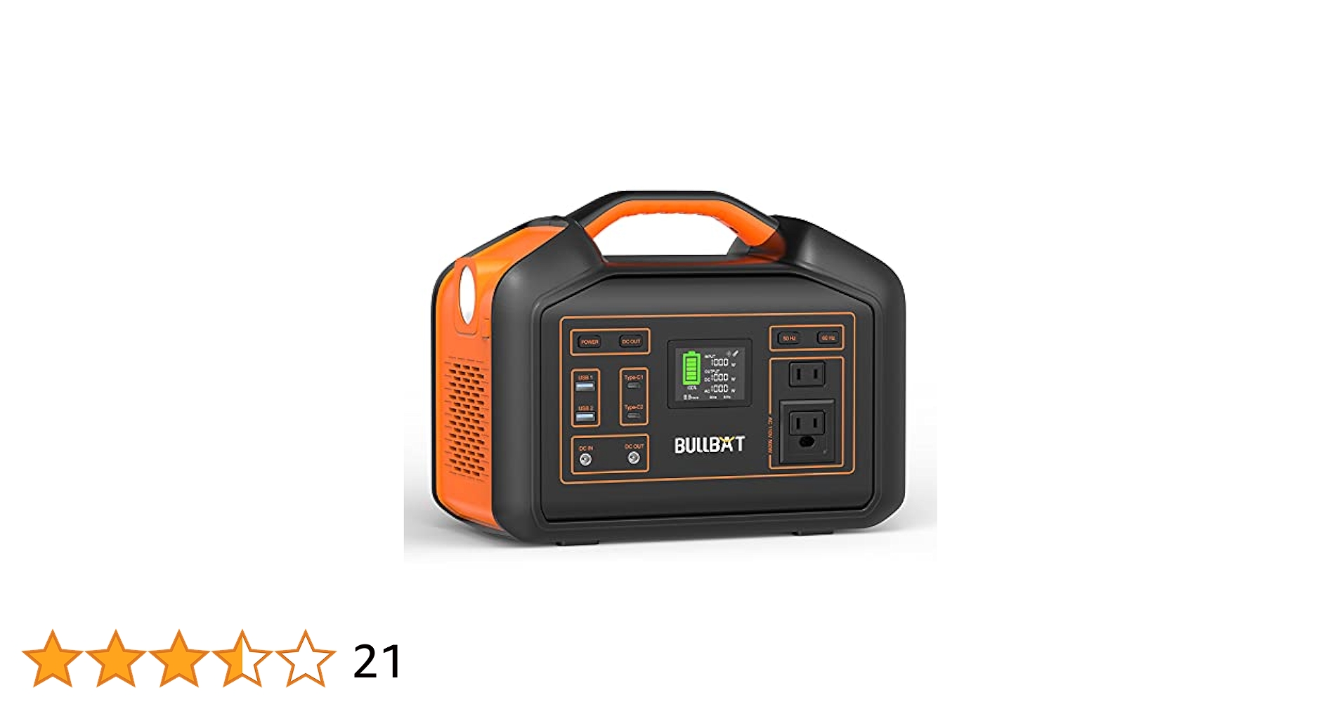 ブルバット　アドベンチャー500 パワーステーション BULLBAT Adventurer 500 Portable Power Station 298Wh/500W