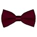 Tuxedo Park Boy's Poly-Satin Bow Ties - Burgundy