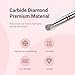 MelodySusie 6.7mm Inverted Tapered Cuticle Clean Nail Drill Bit 3/32'', Professional Safety Carbide Diamond Under Nail Cleaner for Cuticle Dead Skin Nail Prepare, Beginners Bits, Series Bit-S, Fine