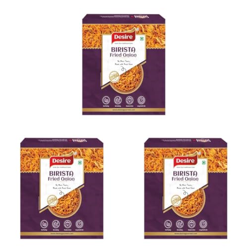 Image of Desire Biryani Fried Onion 1 Kg (Pack of 3)