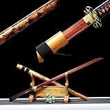 ➤ Avec une longueur totale de 103 cm, une longueur de poignée de 26 cm, une longueur de lame de 72 cm et un poids d'environ 600 g, il est parfait pour la pratique du kendo, la collection, la décoration intérieure et ainsi de suite.