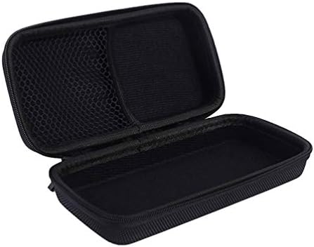 EXCEART Microphone Hard Case Storage Box Shockproof Mic Waterproof Carrying Case Pouch Black 18.5 * 9 * 4.5cm