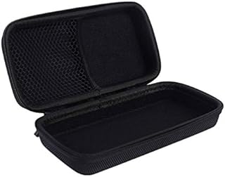 EXCEART Microphone Hard Case Storage Box Shockproof Mic Waterproof Carrying Case Pouch Black 18.5 * 9 * 4.5cm