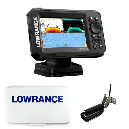 Klovoo Kit Sondeur avec Lowrance Eagle 5, Fishfinder GPS 5