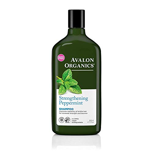 Avalon Organics Natural Shampoo, Strengthening Peppermint, 11 Oz