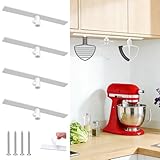 SelfTek Standmixer Halter für Kitchenaid Zubehör - 4 Stück Standmixer Accessories Haken Kompatibel mit Kitchen Aid Zubehör, für Lagerung Organisieren Ihre Kitchen Aid Attachments, Weiß