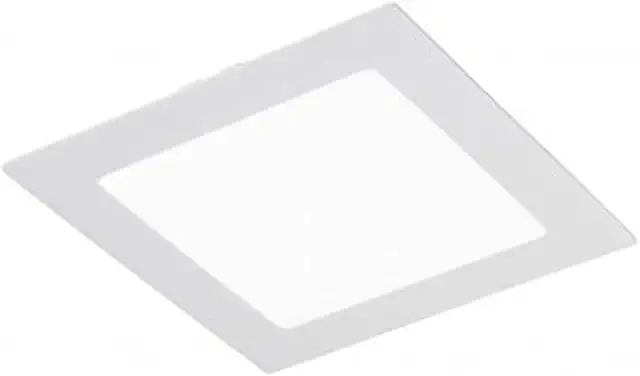 Downlight LED Empotrable Extraplano Cuadrado Blanco 18W 6000K Luz Fría