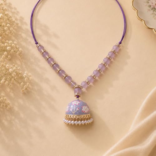 Image of I Jewels Womens Pearl Lumba Rakshabandhan Bracelet For Bhabhi /Sister
